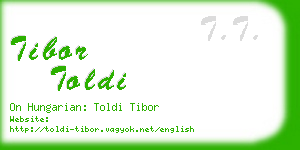 tibor toldi business card
